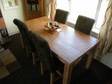 Quality Dining Table and 6 Upholstered Chairs