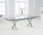 Gabriella Extendable Glass Dining Table 160-240cm